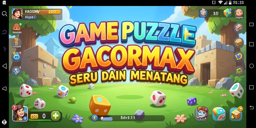 Tangkapan layar dari gameplay GACORMAX yang menampilkan tantangan puzzle.