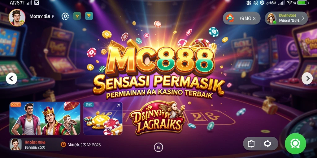 Tampilan menarik dari gameplay Kasino di MC888.